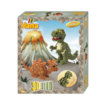 HAMA MIDI GIFT BOX 3D DINO 2500 PCS.