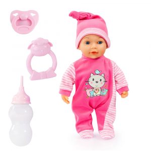 BABYDUKKE, GRÅTER MED TÅRER, 38 CM, LITT