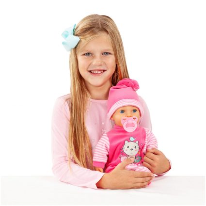 BABYDUKKE, GRÅTER MED TÅRER, 38 CM, LITT