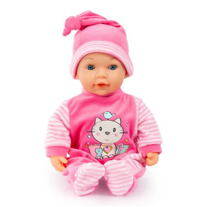 BABYDUKKE, GRÅTER MED TÅRER, 38 CM, LITT