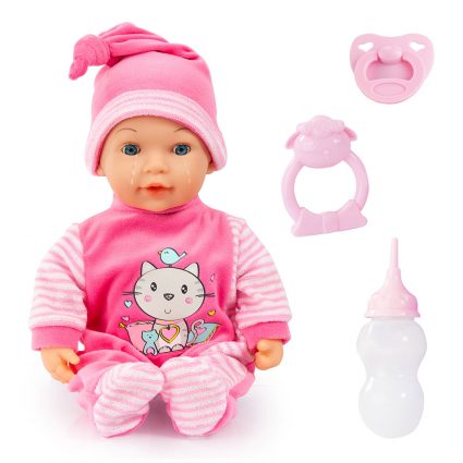 BABYDUKKE, GRÅTER MED TÅRER, 38 CM, LITT