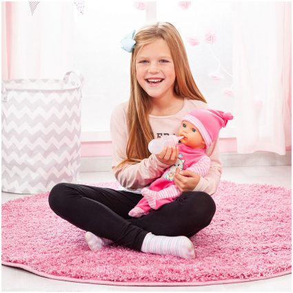 BABYDUKKE, GRÅTER MED TÅRER, 38 CM, LITT