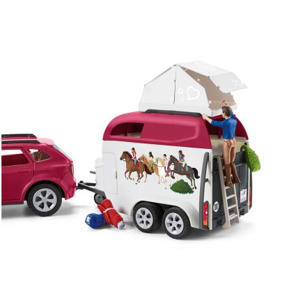 SCHLEICH HORSE ADVENTURES WITH CAR AND T