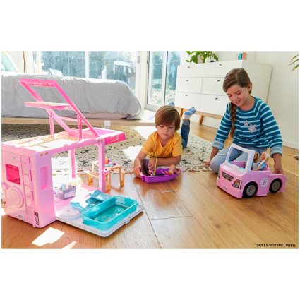 BARBIE 3-IN-1 DREAMCAMPER VEHICLE AND AC