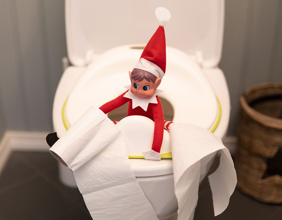 rampenissen sitter på do