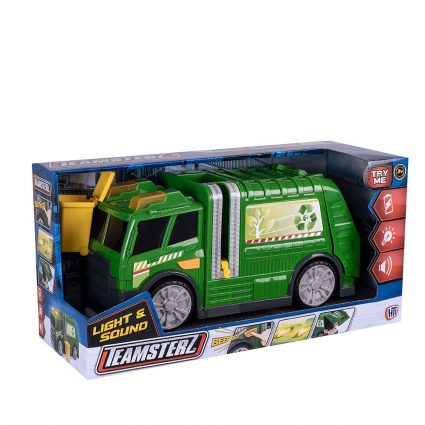 TEAMSTERZ LYD OG LYS - SØPPELBIL (30 CM=