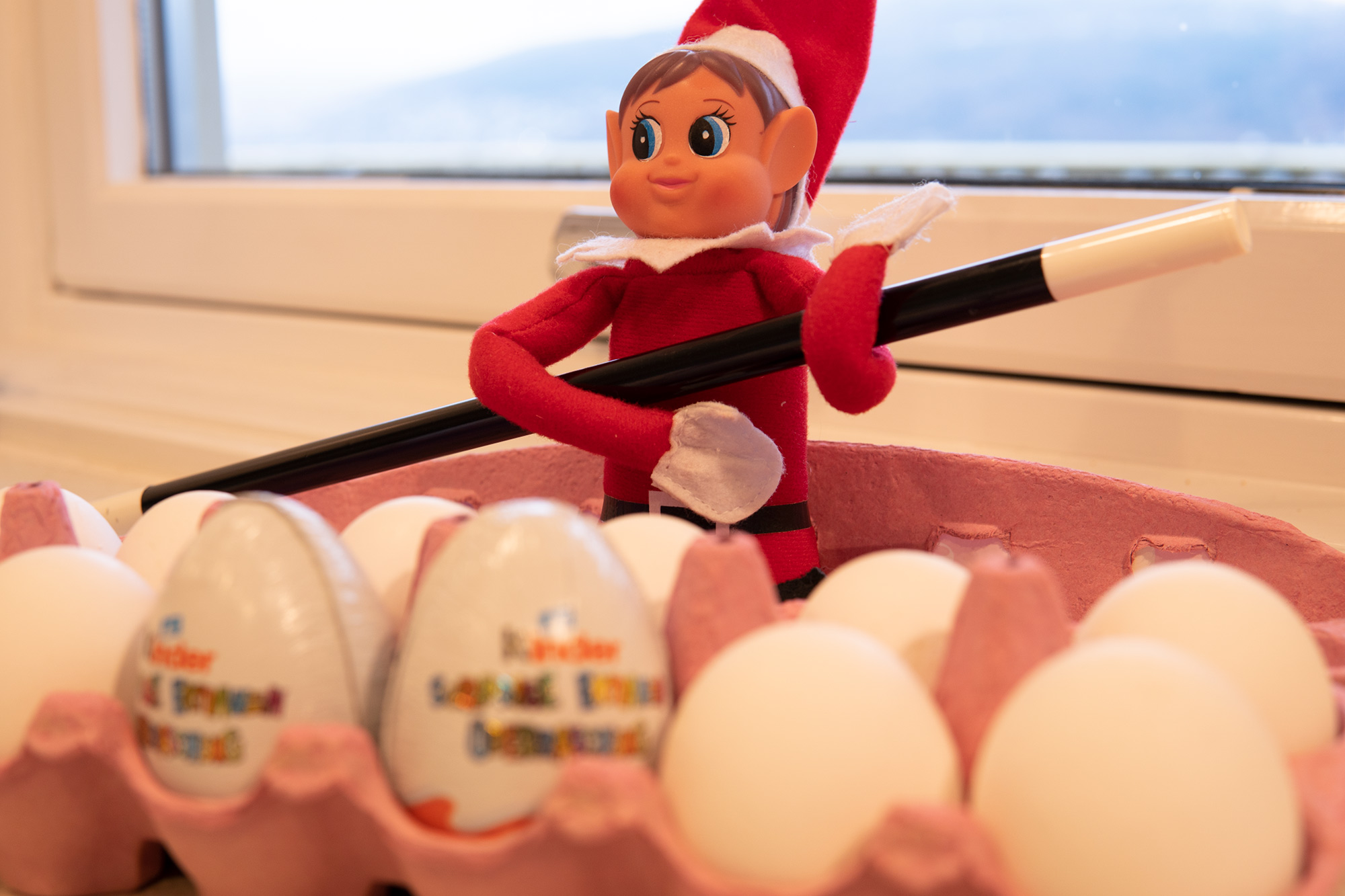 Rampenissen har tryllet vanlige egg til kinderegg