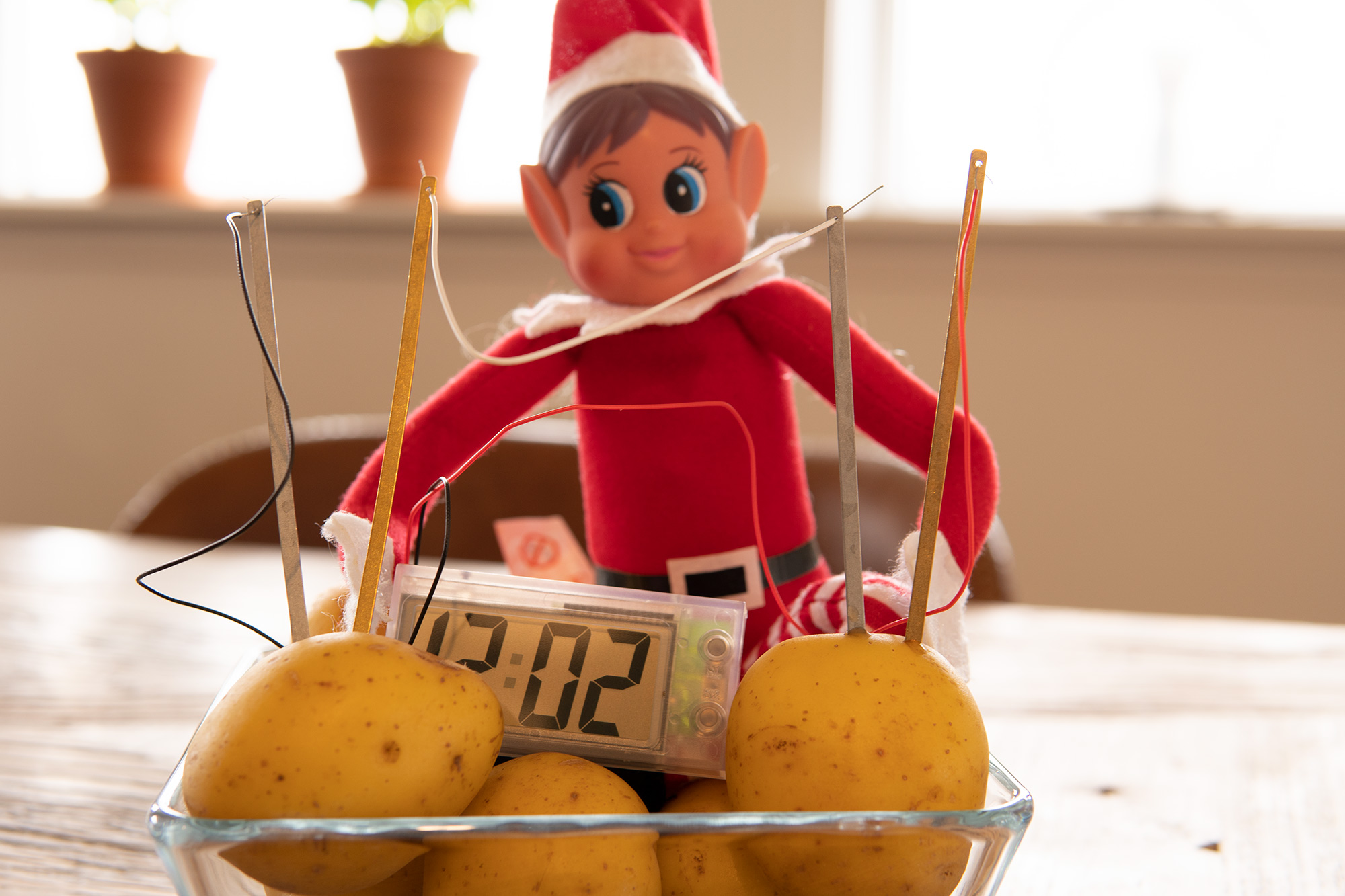 Rampenissen lager potetklokke