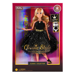 ANLILY SORT BALLKJOLE