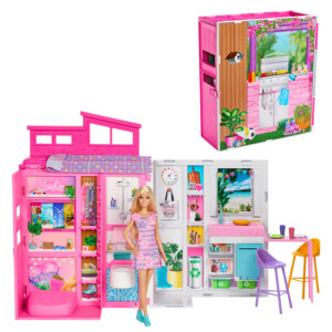 BARBIE GETAWAY HOUSE DOLL AND PLAYSET
