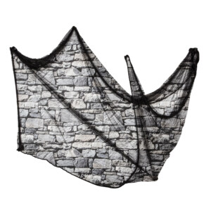 BLACK SPIDER WEB FABRIC