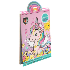 UNICORN FARGE- OG STICKERBOK