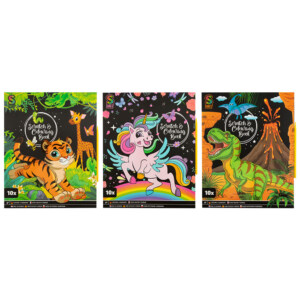 SCRATCH OG FARGEBOK - 10 ARK -