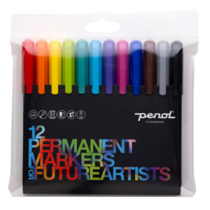 12 PERMANENT MARKERS