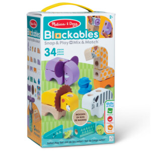BLOCKABLES SAFARI ANIMALS BUILDING SET