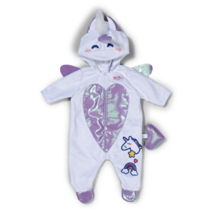 DUKKEKLÆR - BABY BORN UNICORN ONESIE 43C